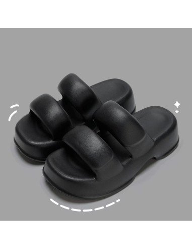 Sandalia para dama al mayoreo ofrece LHESH - ID 45841 negra