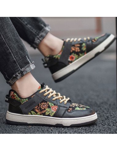 Tenis de inyección hombre al mayoreo ofrece LHESH - ID 46013 negro