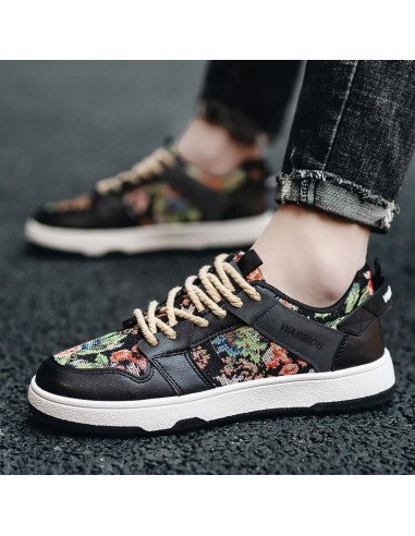 Tenis de inyección hombre al mayoreo ofrece LHESH - ID 46013 negro