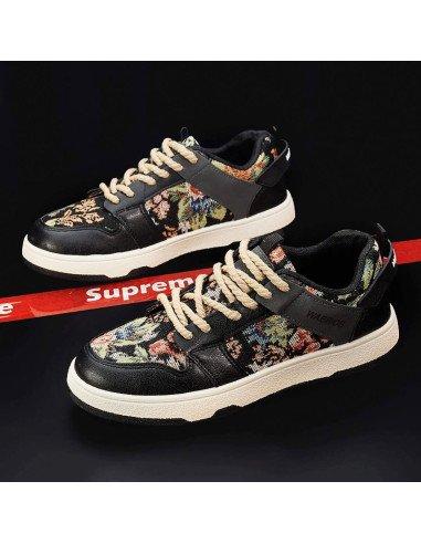 Tenis de inyección hombre al mayoreo ofrece LHESH - ID 46013 negro