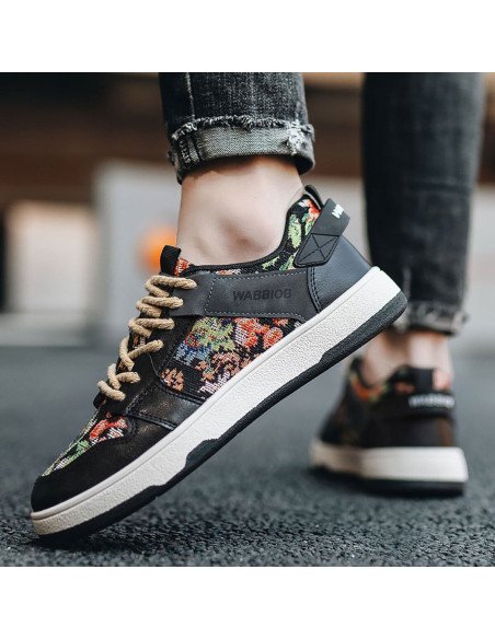 Tenis de inyección hombre al mayoreo ofrece LHESH - ID 46013 negro