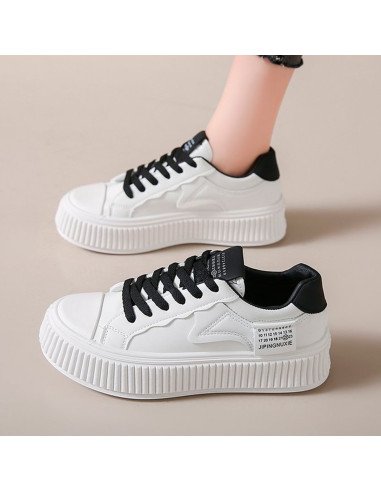 Tenis de plataforma blancos para dama al Mayoreo en LHESH