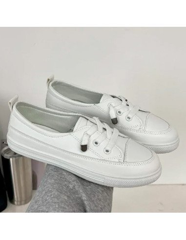 Tenis blancos para dama al Mayoreo en LHESH