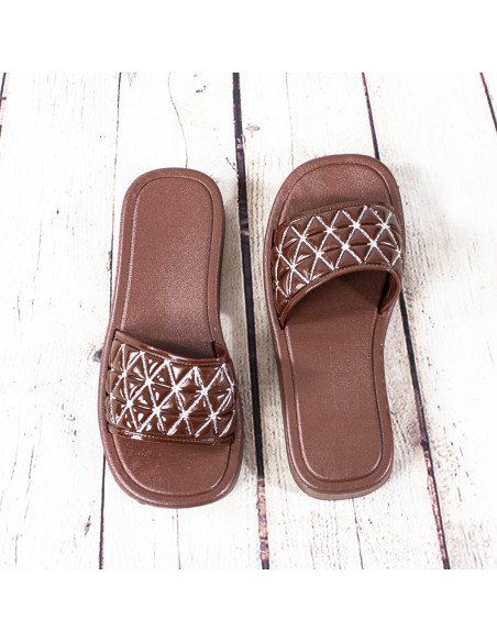 Sandalias de plástico para dama importadas al mayoreo en LHESH