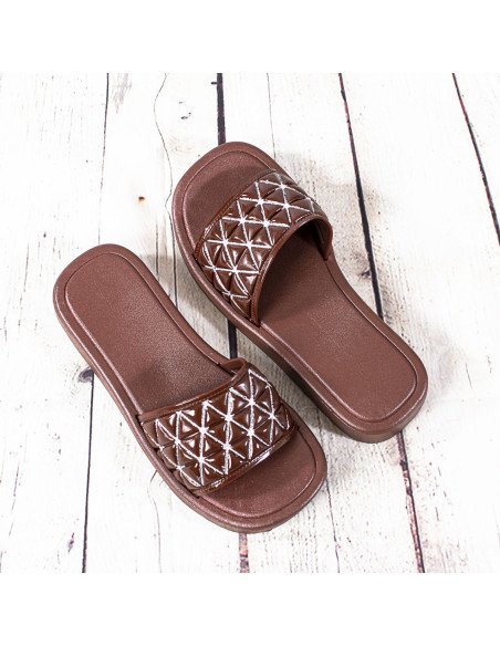 Sandalias de plástico para dama importadas al mayoreo en LHESH