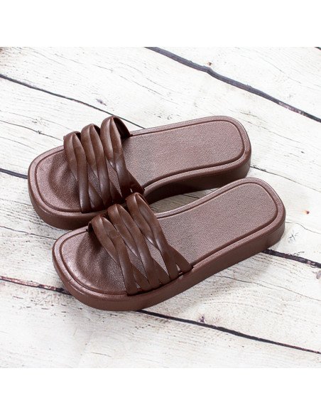 Sandalias de plástico para dama importadas al mayoreo en LHESH