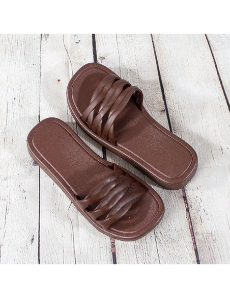 Sandalias de plástico para dama importadas al mayoreo en LHESH