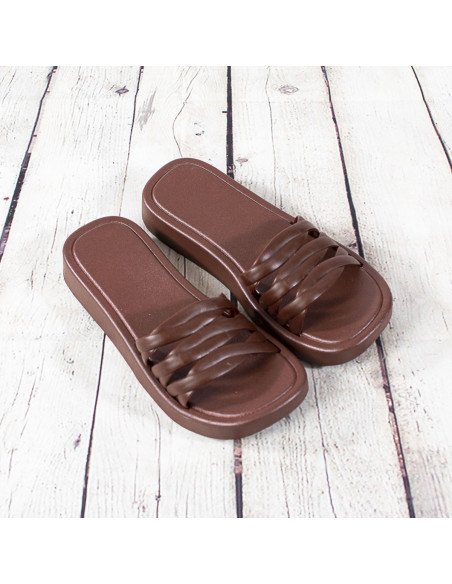 Sandalias de plástico para dama importadas al mayoreo en LHESH