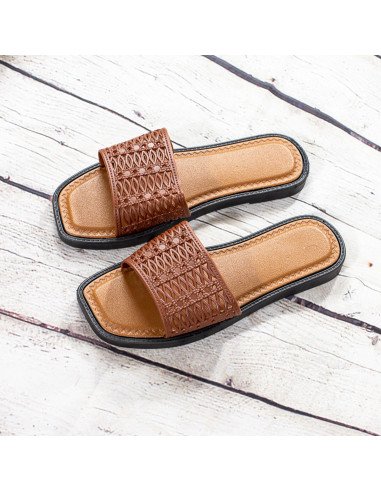 Sandalias de plástico para dama importadas al mayoreo en LHESH