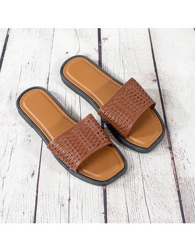 Sandalias de plástico para dama importadas al mayoreo en LHESH