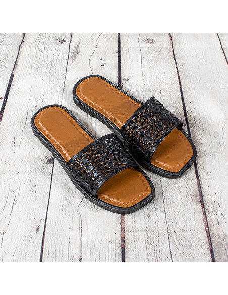 Sandalias de plástico para dama importadas al mayoreo en LHESH