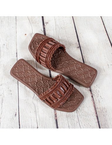 Sandalias de plástico para dama importadas al mayoreo en LHESH