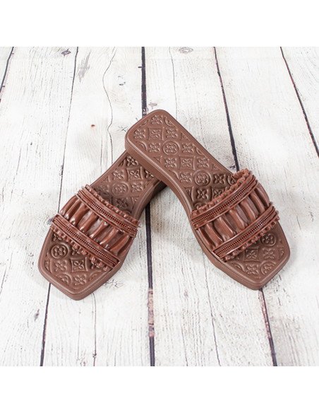 Sandalias de plástico para dama importadas al mayoreo en LHESH