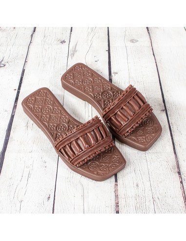 Sandalias de plástico para dama importadas al mayoreo en LHESH