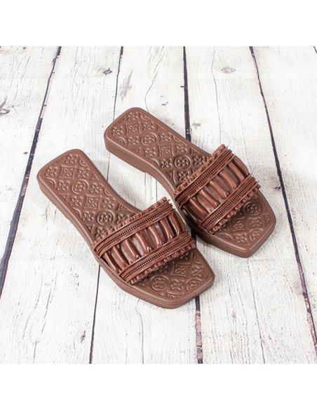 Sandalias de plástico para dama importadas al mayoreo en LHESH