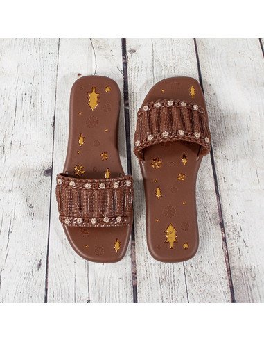 Sandalias de plástico para dama importadas al mayoreo en LHESH