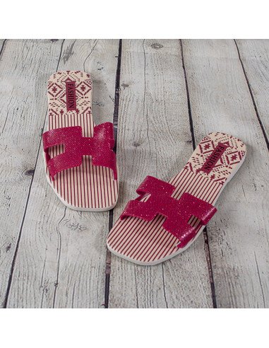 Sandalias de plástico para dama importadas al mayoreo en LHESH