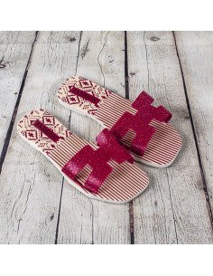 Sandalias de plástico para dama importadas al mayoreo en LHESH