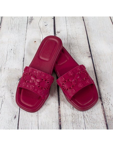 Sandalias de plástico para dama importadas al mayoreo en LHESH