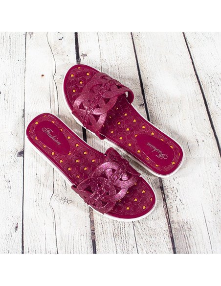 Sandalias de plástico para dama importadas al mayoreo en LHESH