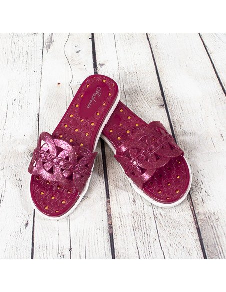 Sandalias de plástico para dama importadas al mayoreo en LHESH