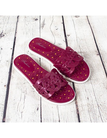 Sandalias de plástico para dama importadas al mayoreo en LHESH