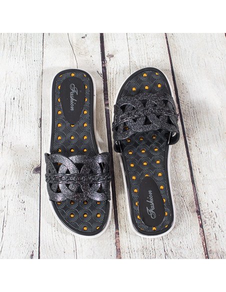 Sandalias de plástico para dama importadas al mayoreo en LHESH