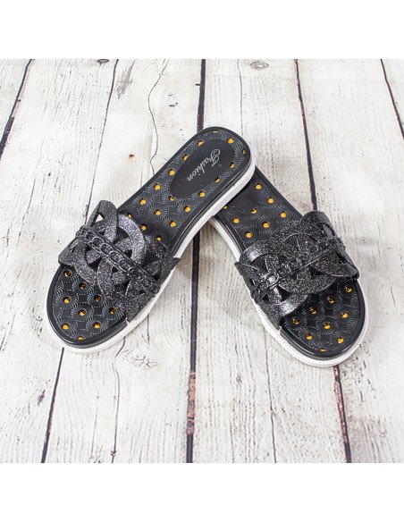 Sandalias de plástico para dama importadas al mayoreo en LHESH