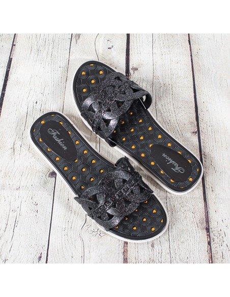 Sandalias de plástico para dama importadas al mayoreo en LHESH