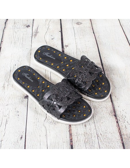 Sandalias de plástico para dama importadas al mayoreo en LHESH