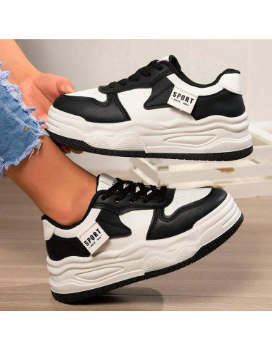 Tenis Plataforma Bicolor | Estilo Urbano y Moderno