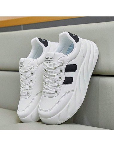 Tenis deportivos blancos para dama importado al Mayoreo en LHESH
