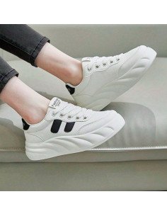 Tenis deportivos blancos para dama importado al Mayoreo en LHESH 2