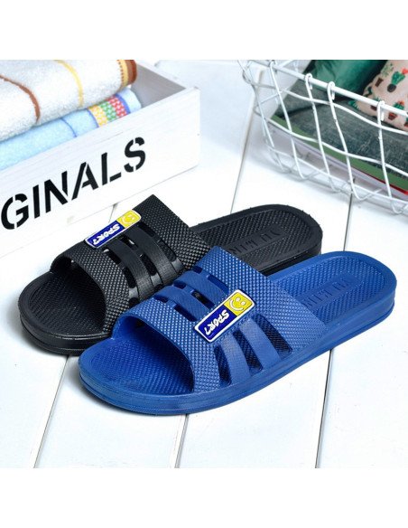 Sandalias Deportivas Antideslizantes en Negro y Azul Importadas al Por Mayor en LHESH