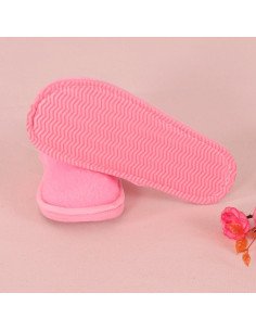 Pantuflas de felpa para dama al mayoreo en LHESH 2