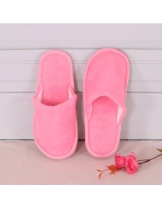 Pantuflas de felpa para dama al mayoreo en LHESH