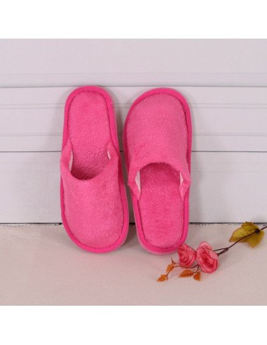 Pantuflas de felpa para dama al mayoreo en LHESH