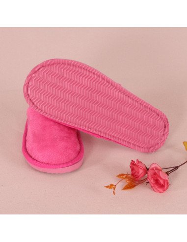 Pantuflas de felpa para dama al mayoreo en LHESH
