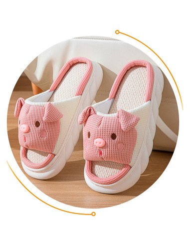 Pantuflas de cerdito acolchonadas y divertidas | LHESH