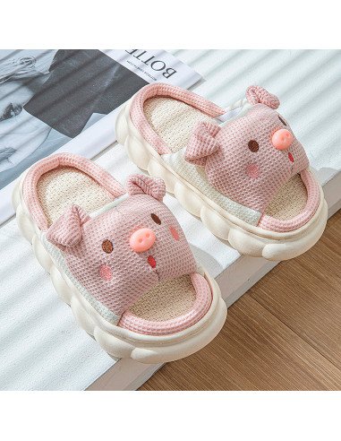 Pantuflas de cerdito acolchonadas y divertidas | LHESH