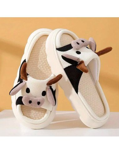Pantuflas de vaquita cómodas y divertidas | LHESH
