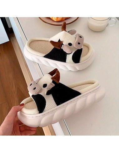 Pantuflas de vaquita cómodas y divertidas | LHESH