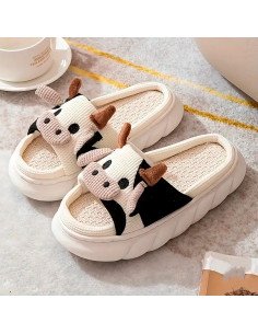 Pantuflas de vaquita cómodas y divertidas | LHESH