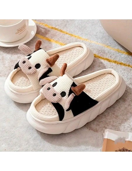 Pantuflas de vaquita cómodas y divertidas | LHESH