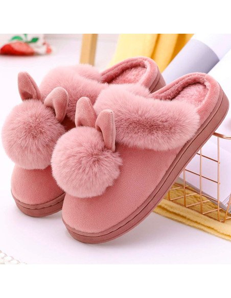 Pantuflas con diseño de conejo y suaves | LHESH