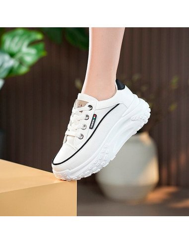 Tenis de inyección dama al mayoreo ofrece LHESH - ID 45405 beige/blanco