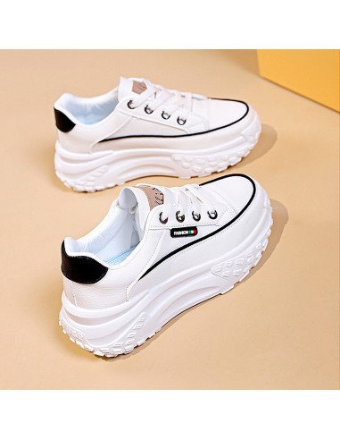 Tenis de inyección dama al mayoreo ofrece LHESH - ID 45405 beige/blanco