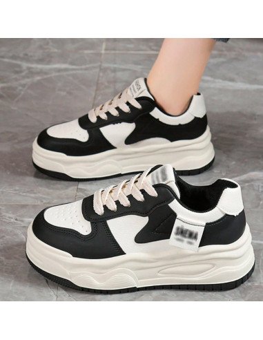 Tenis café y negro para dama al Mayoreo en LHESH