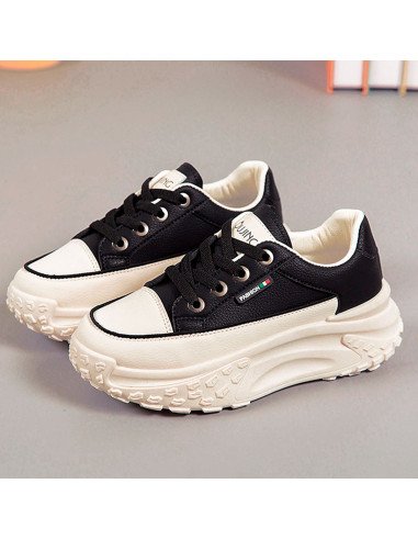 Tenis de inyección dama al mayoreo ofrece LHESH - ID 45406 negro/beige