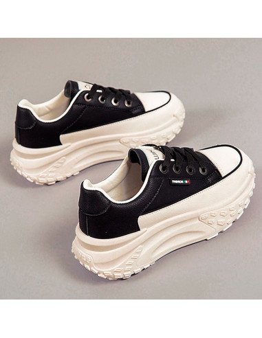 Tenis de inyección dama al mayoreo ofrece LHESH - ID 45406 negro/beige